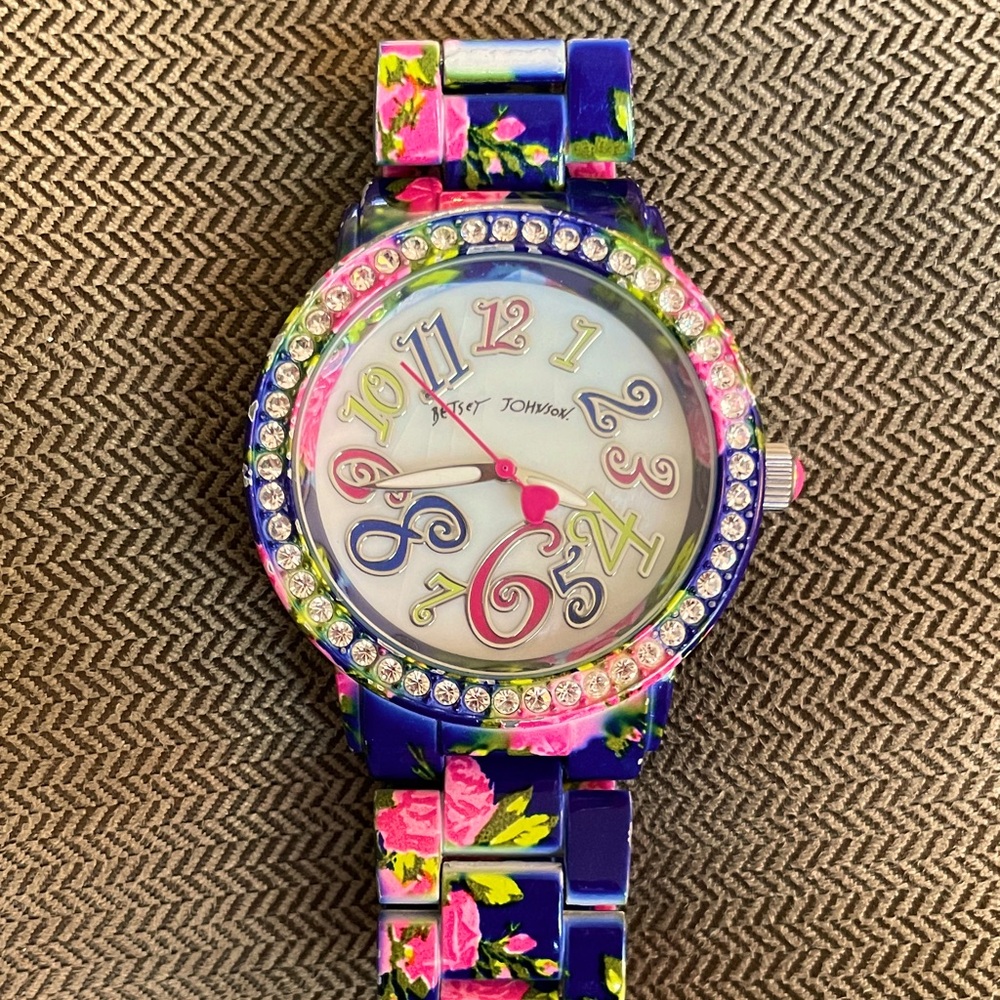 Betsey Johnson floral girl’s watch